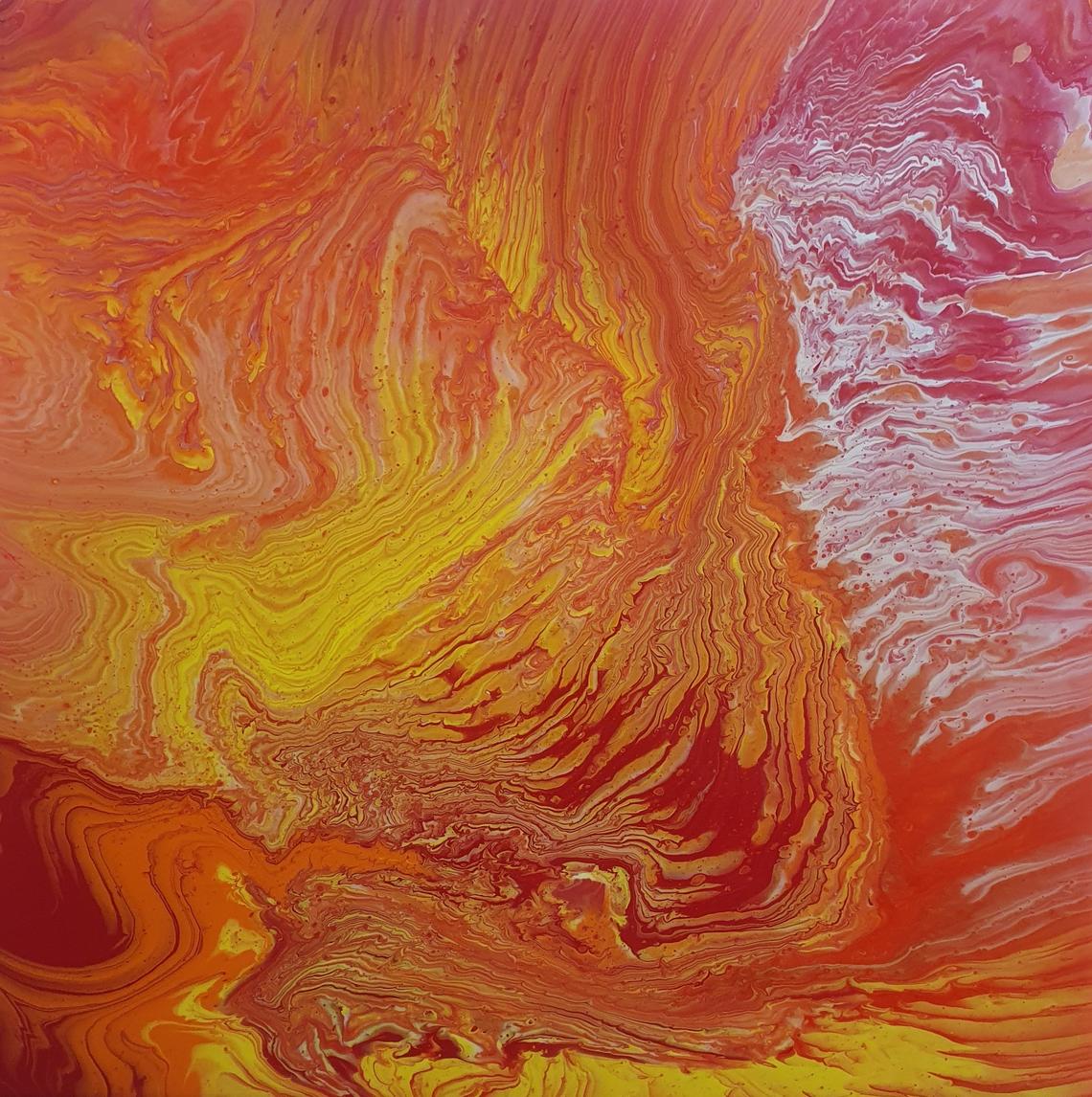 "Fire"  Akryl 50 x 50 cm